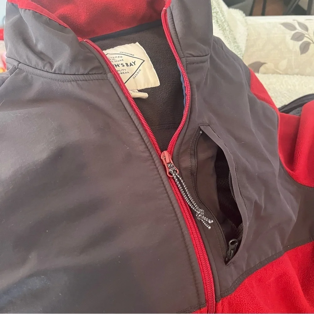 St. John's Bay Red and Black Jacket